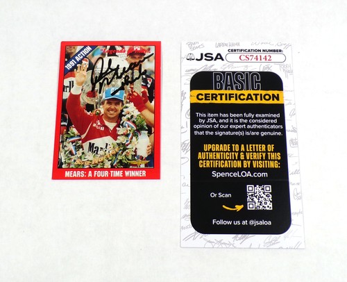 Rick mears signed 1992 legends - signed,